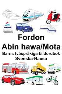 Svenska-Hausa Fordon-Abin hawa/Mota Barns tvåspråkiga bildordbok