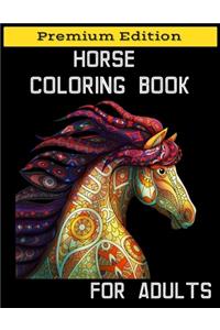 Horse Coloring Book for Adults