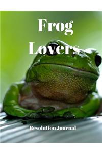 Frog Lovers Resolution Journal