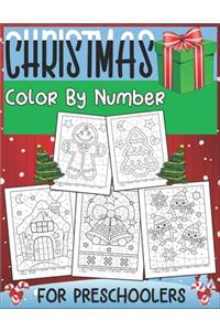 Christmas Color By Number For Preschoolers
