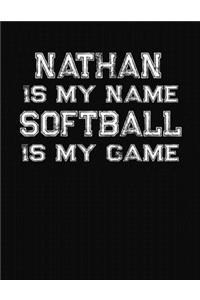 Nathan Is My Name Softball Is My Game