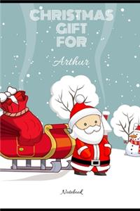 Christmas Gift For Arthur College Ruled Notebook