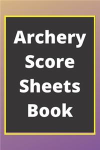 Archery Score Sheets Book