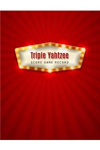 Triple Yahtzee Score Record