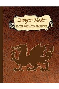 Dungeon Master Player Companion Graphbook: 8.5 X 11 RPG Campaign Notebook Journal Including 2 Kinds of Hexagon and Square Graph Paper Unique Workbook for Gms