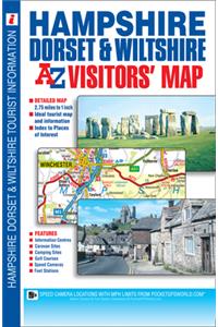 Hampshire, Dorset & Wiltshire A-Z Visitors' Map
