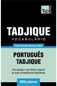 Vocabulário Português Brasileiro-Tadjique - 3000 palavras