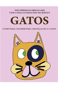 Livro para colorir para crianças de 4-5 anos (Gatos)