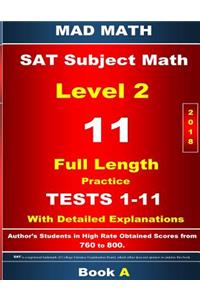 2018 SAT Subject Math Level 2 Book A Tests 1-11