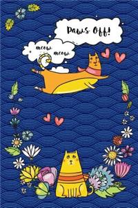 Journal Notebook For Cat Lovers Funny Flying Cartoon Cat 6: 162 Lined and Numbered Pages With Index For Journaling, Writing, Planning and Doodling, For Women, Men, Kids, 160 Pages, Easy To Carry Size.