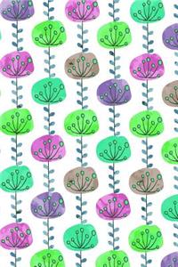 Journal Notebook Abstract Sketchy Trees Pattern 4