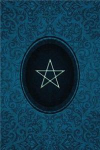 Monogram Pentagram (Neopaganism) Notebook