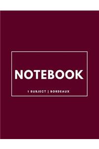 Notebook 1 Subject