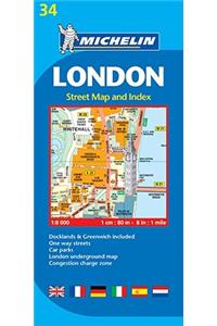 London - Michelin City Plan 34