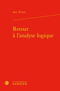 Retour a l'Analyse Logique