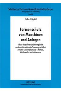 Formenschutz Von Maschinen Und Anlagen