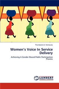 Women's Voice in Service Delivery