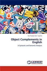Object Complements in English