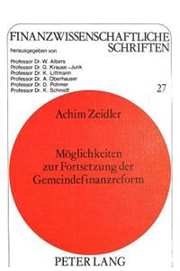 Moeglichkeiten Zur Fortsetzung Der Gemeindefinanzreform