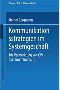 Kommunikationsstrategien Im Systemgeschäft