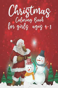 Christmas Coloring Book For Girls Ages 4-8