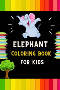 Elephant coloring book for kids