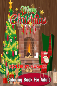 Merry Christmas Color By Number Coloring Book For Adult