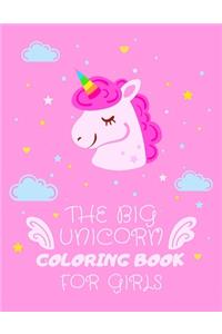 Big Unicorn Coloring Book for Girls