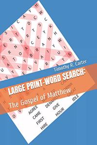 LARGE PRINT Word Search