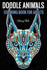 Doodle Animals Coloring Book for Adults