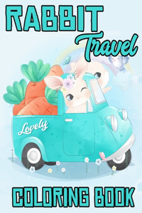 Rabbit travel Coloring Book