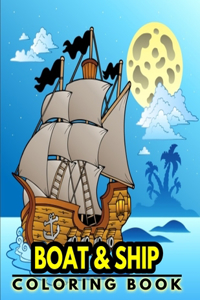 Boat & Ship Coloring Book