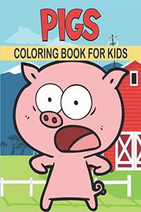 Pigs Coloring Book For Kids