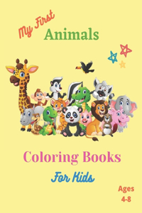 My First Coloring Book For Kides Ages 4-8