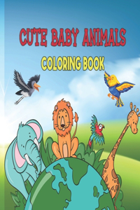 Cute Baby Animals Coloring Book