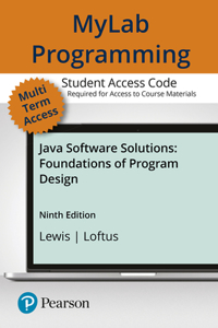 Mylab Programming with Pearson Etext -- Access Card -- For Java Software Solutions