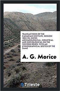 TRANSACTIONS OF THE CANADIAN INSTITUTE,