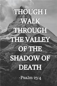 Though I Walk Through The Valley Of The Shadow Of Death - Psalm 23