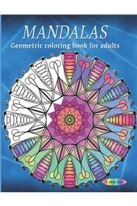 Geometric coloring book for adults MANDALAS