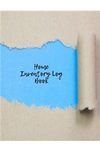 Home Inventory Log Book