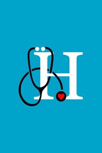 Initial H Monogram Stethoscope Journal