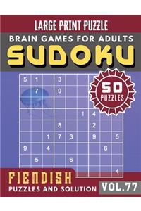 Fiendish Sudoku Large Print