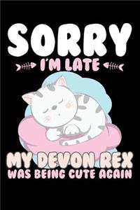 Sorry I'm Late My Devon Rex Being Cute Again