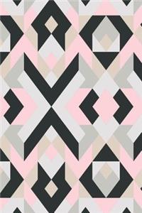 Black and White Geometric Design Notebook