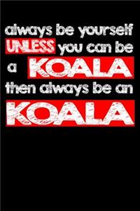 Always Be Yourself Unless You Can Be A Koala Then Always Be A Koala