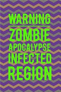 Warning Zombie Apocalypse Infected Region