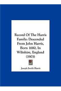 Record of the Harris Family
