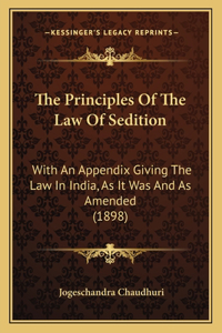 Principles Of The Law Of Sedition