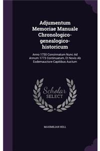 Adjumentum Memoriae Manuale Chronologico-genealogico-historicum