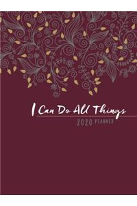 I Can Do All Things (2020 Planner): 16-Month Weekly Planner (Ziparound)